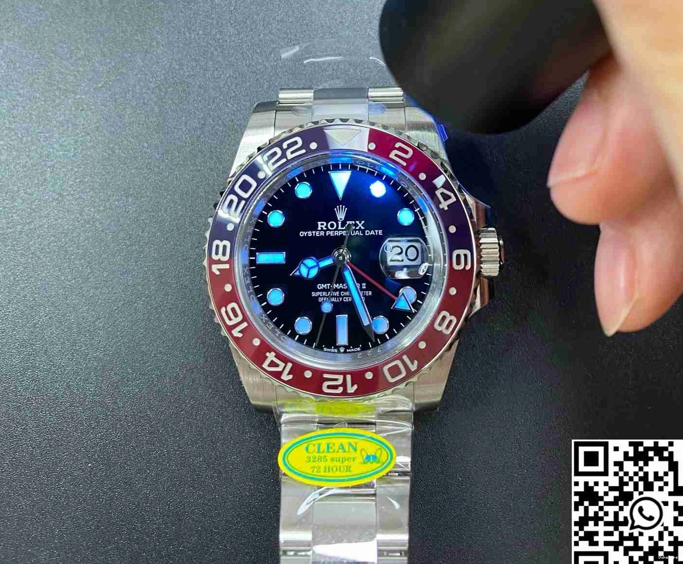 Rolex Dial Clean V3 II Master Black Factory GMT M126710BLRO-0001 1226